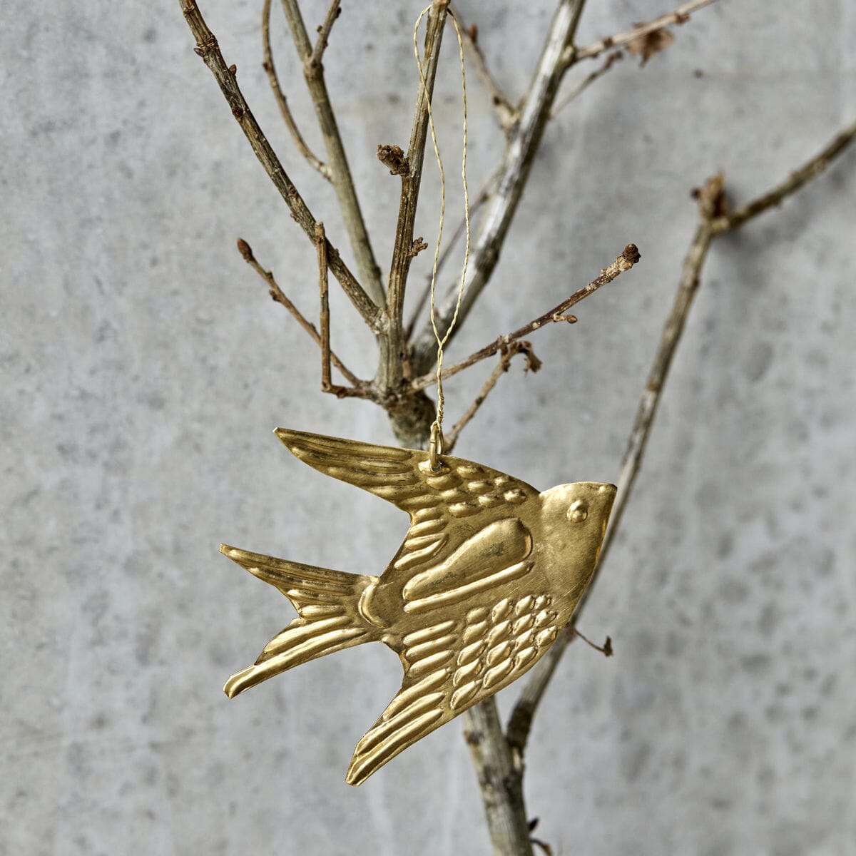 4 stk | Pyntefugler Golden - Bilde 5