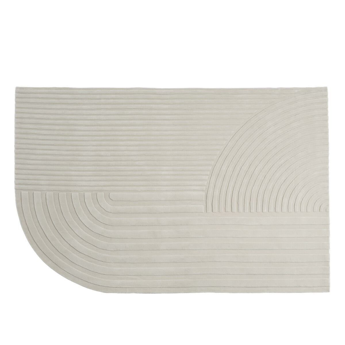 Gulvteppe Relevo Off White - Hovedbilde