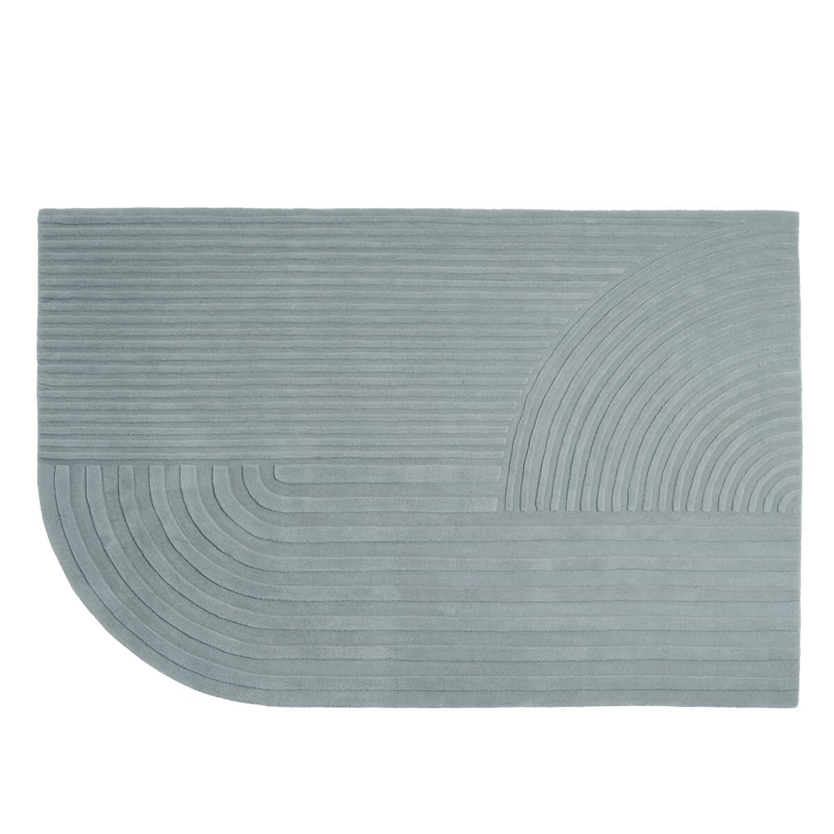 Gulvteppe Relevo Sage Green - 200x300 cm - Hovedbilde 1
