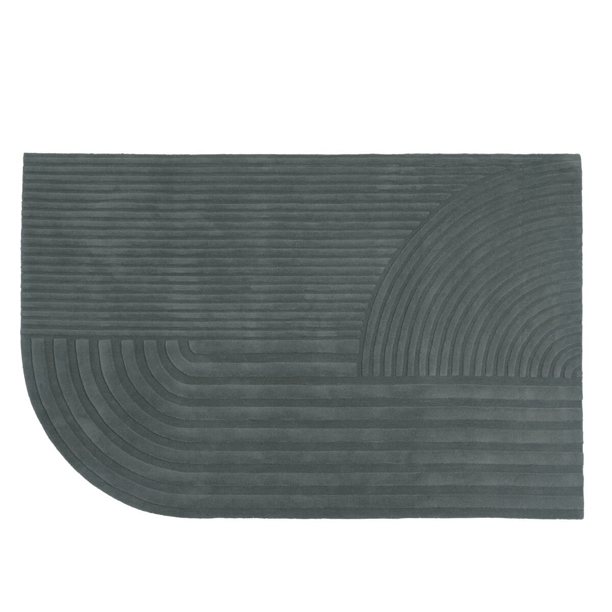 Gulvteppe Relevo Dark Green - Hovedbilde