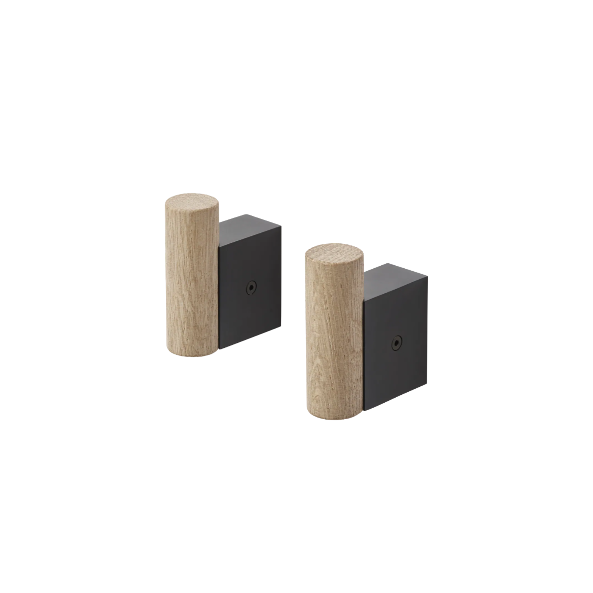 2 stk | Knagg Attach Eik/Svart