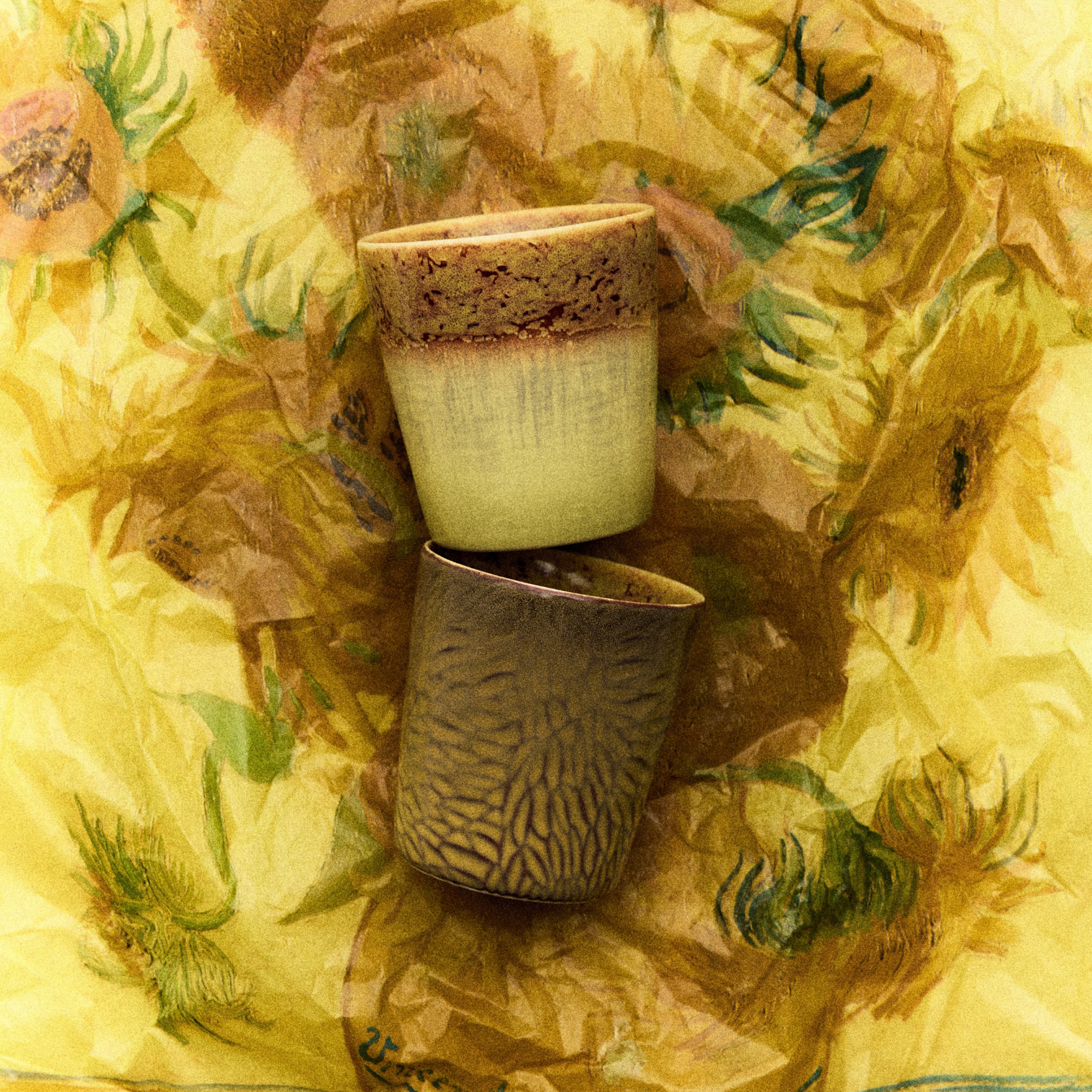 2 stk | Kopp Van Gogh Sunflowers