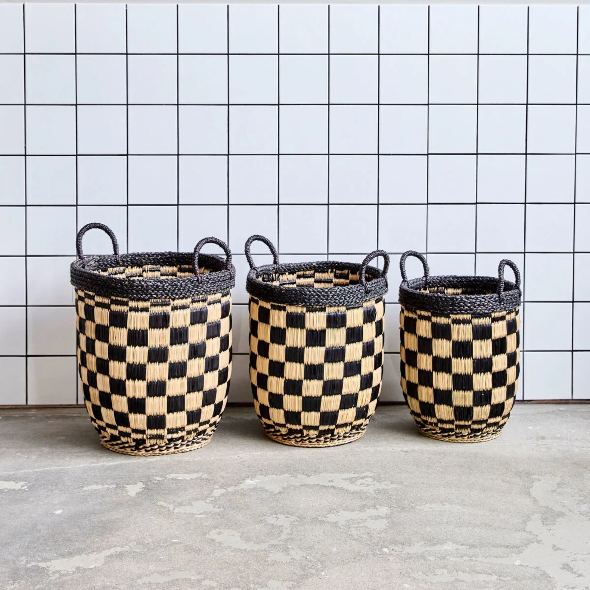 3 stk | Oppbevaringskurver Opti Black/Nature