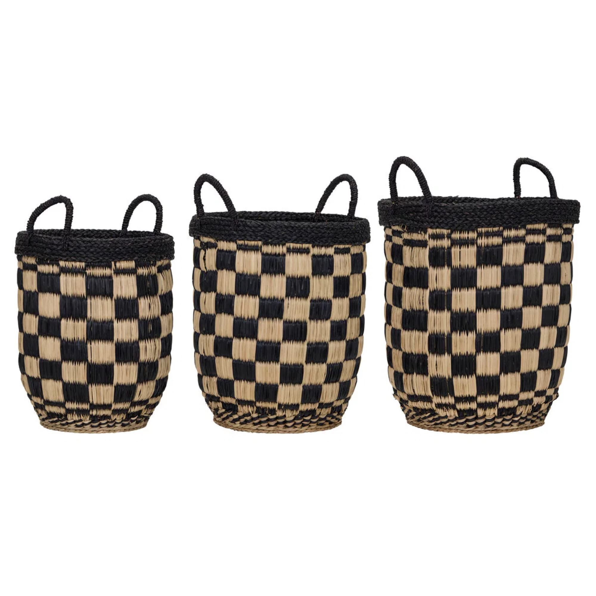 3 stk | Oppbevaringskurver Opti Black/Nature