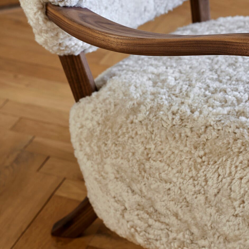 Wulff Stol + Puff Moonlight/Valnøtt - Bilde 5