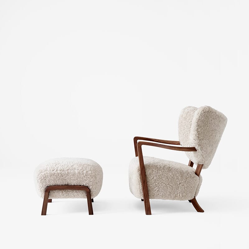 Wulff Stol + Puff Moonlight/Valnøtt - Bilde 2