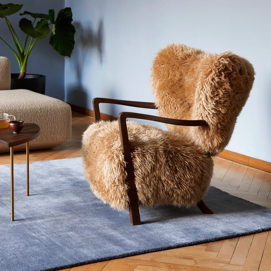 Wulff Stol + Puff Honey/Valnøtt - Bilde 2