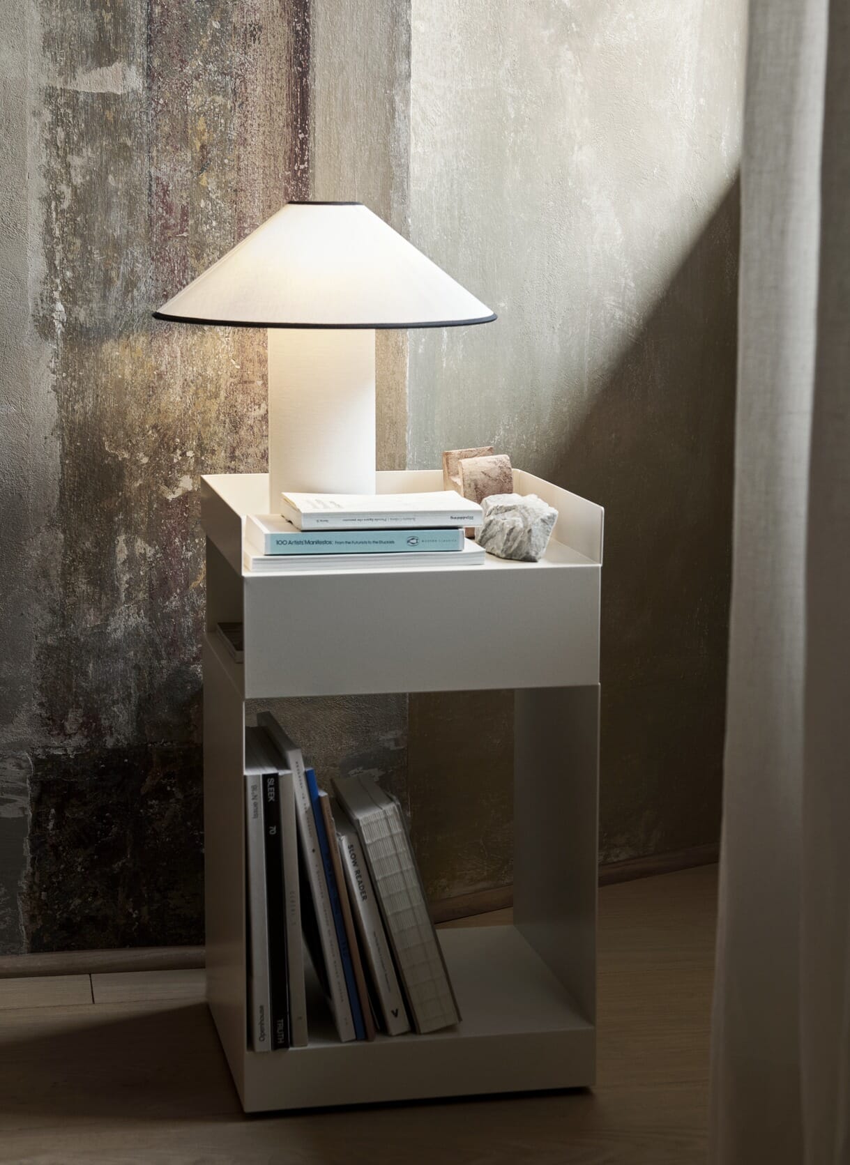 Rotate Sidebord med Oppbevaring SC73 Ivory - Bilde 3
