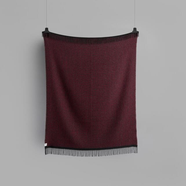Ullpledd Lofoten Burgundy/Mint - Hovedbilde