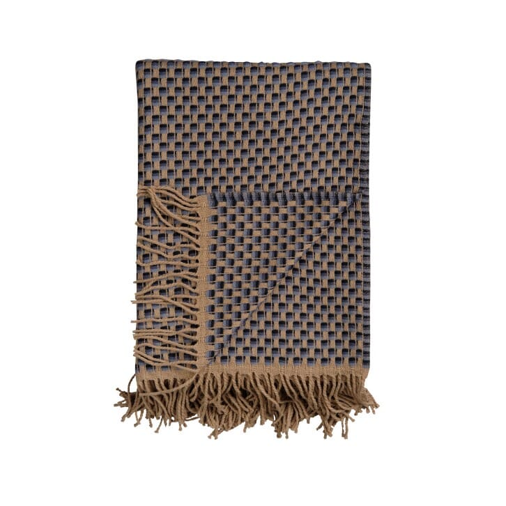 Ullpledd Isak Far Away Blue - Hovedbilde