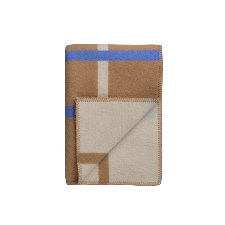 Ullpledd Knut Taupe - Hovedbilde