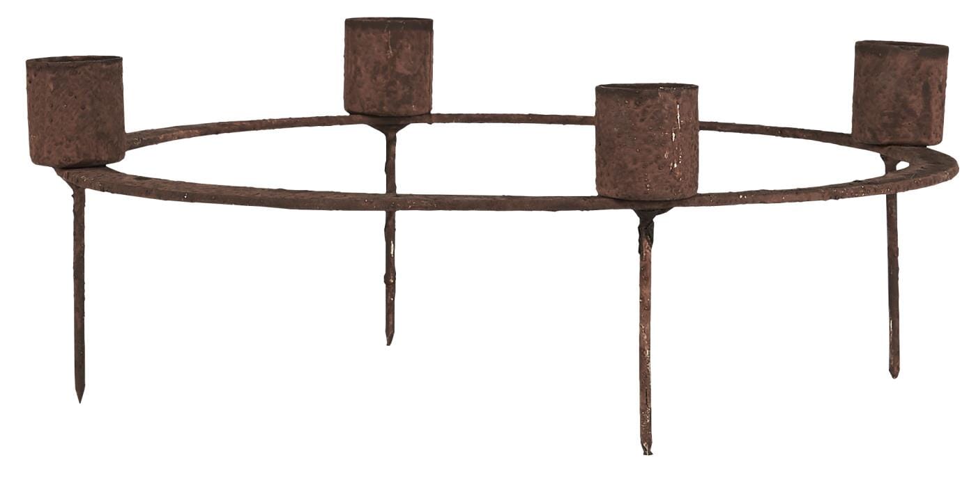 Adventsstake m/lysspyd RUSTY