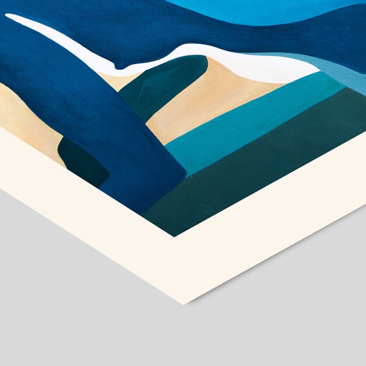 Poster Astrid - Blue silhouettes