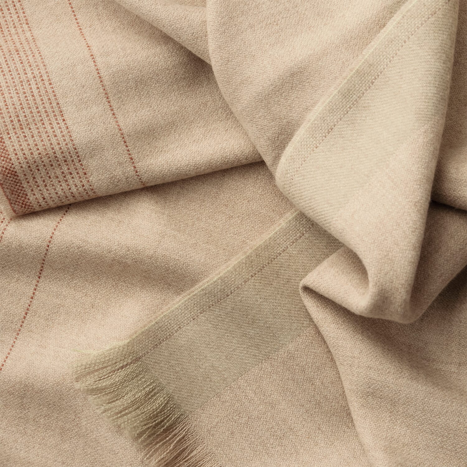 Alpakkapledd  Écru Beige