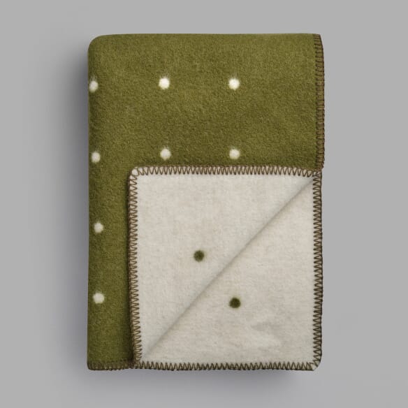 Ullpledd Pastille Green Moss - Hovedbilde