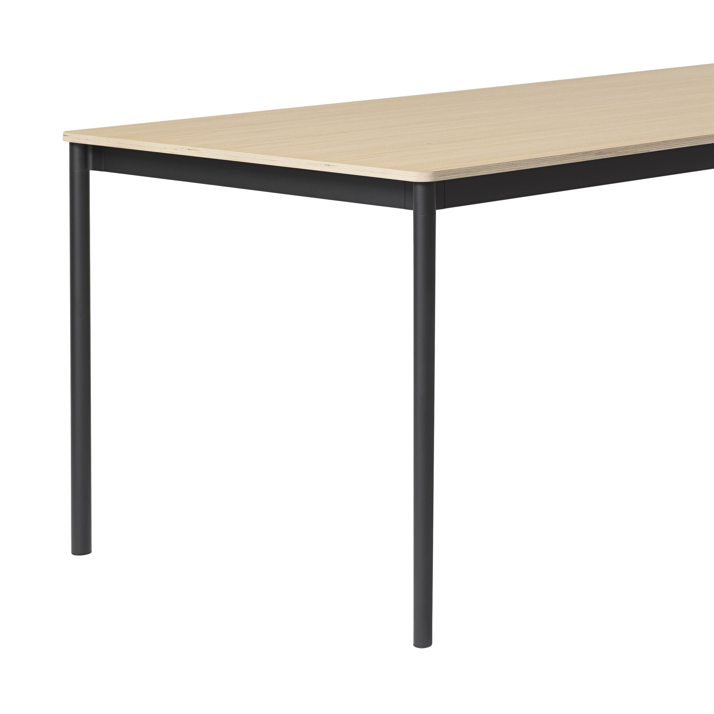 Base Spisebord Eik/Fineer/Svart