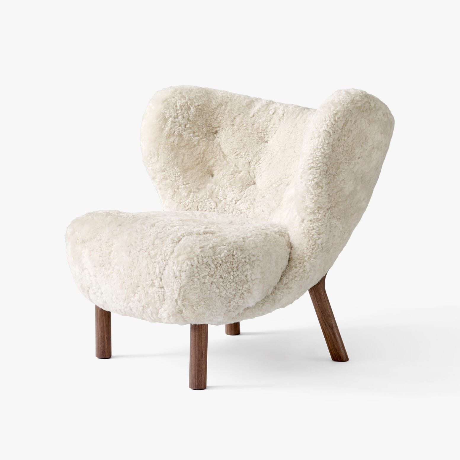 Lille Petra Lenestol m/ Puff Moonlight/Valnøtt - Bilde 5