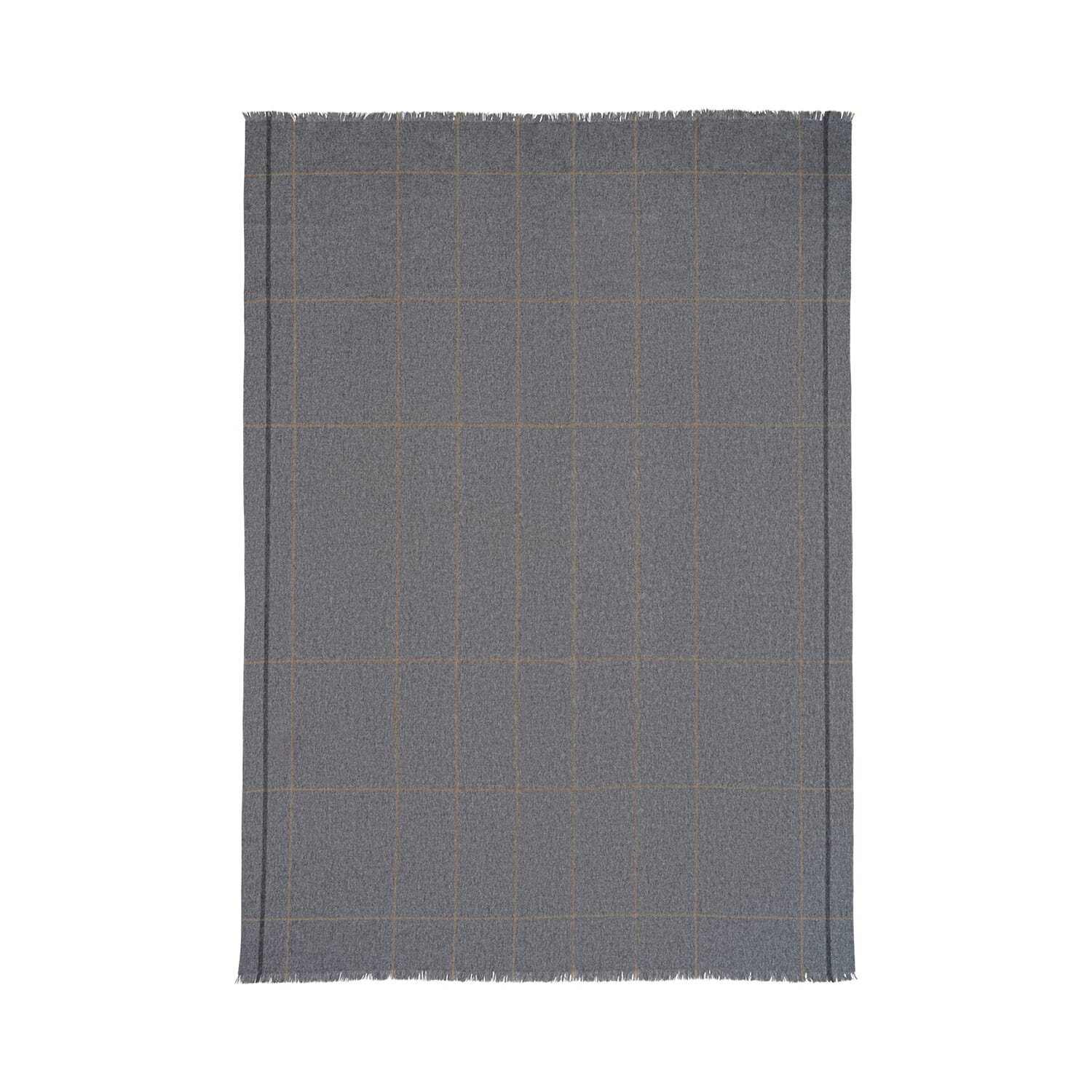 Alpakkapledd  Square Light Grey - Bilde 2