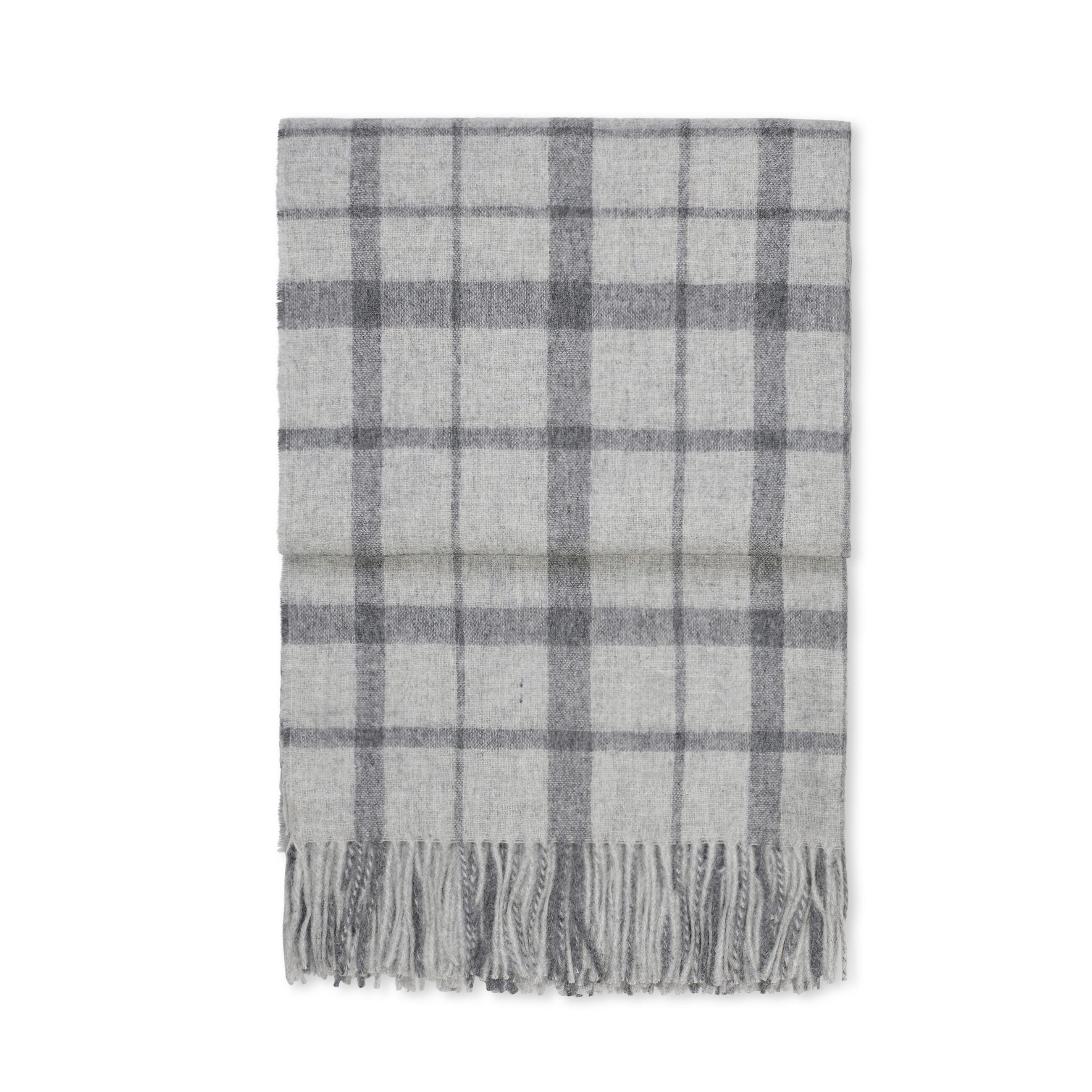 Alpakkapledd Tweed Grey - Hovedbilde