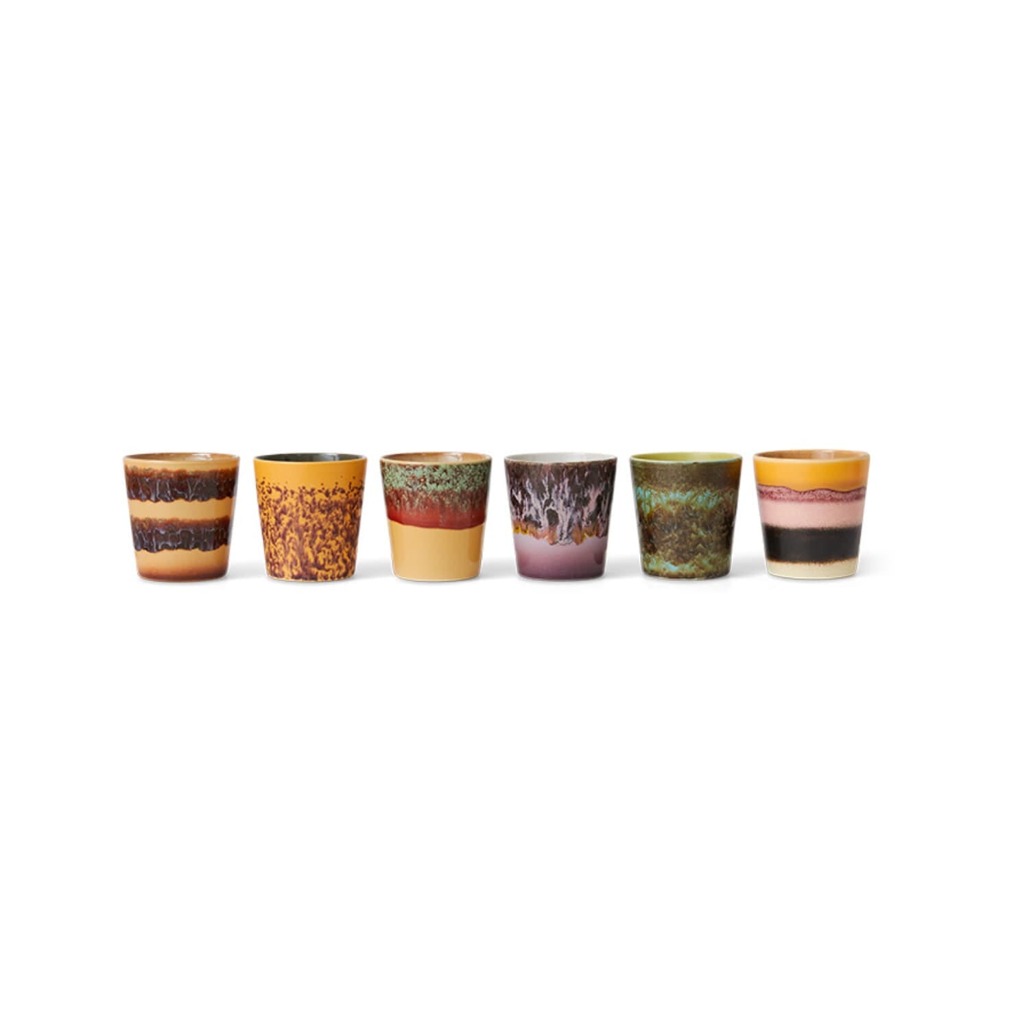 70s ceramics: coffee mugs valley (set of 6) - Bilde 2
