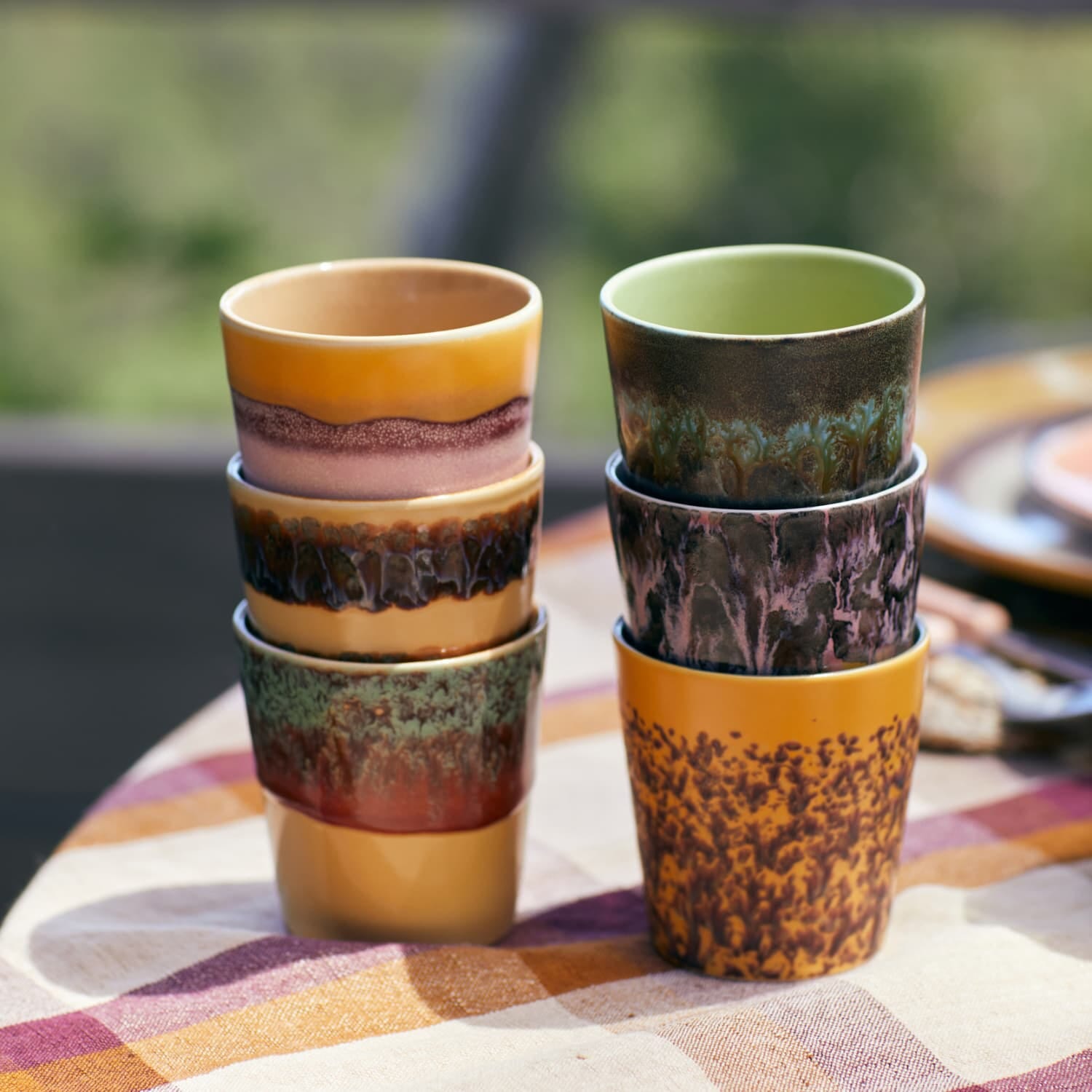 70s ceramics: coffee mugs valley (set of 6) - Bilde 3