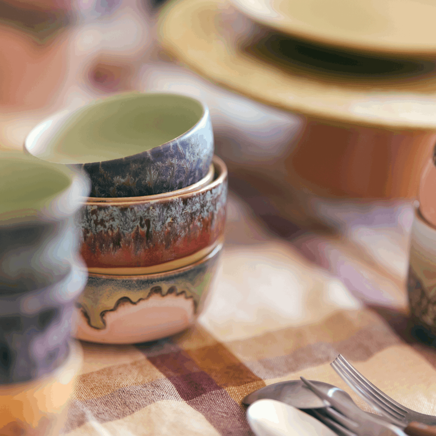 70s ceramics: dessert bowls harbour (set of 4) - Bilde 3