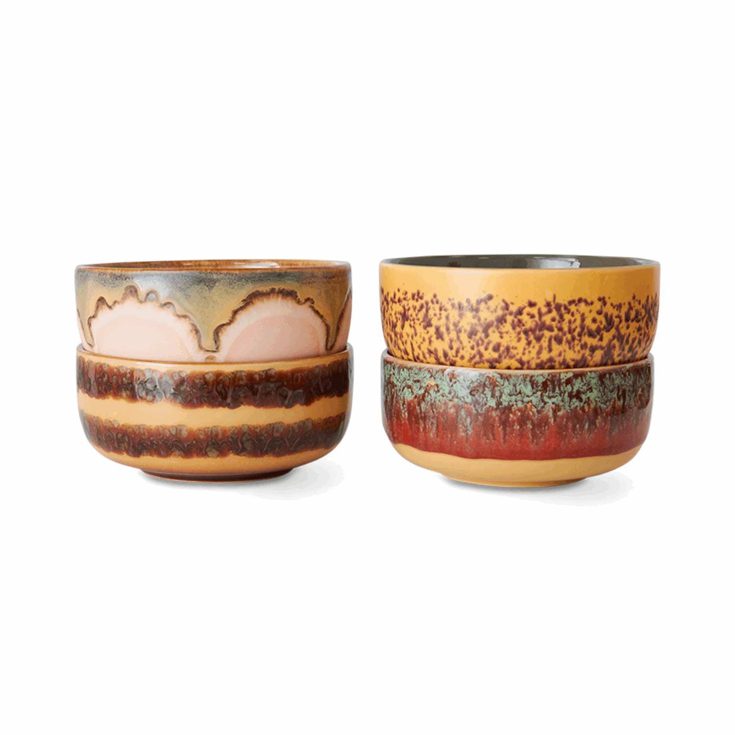 70s ceramics: dessert bowls harbour (set of 4) - Hovedbilde