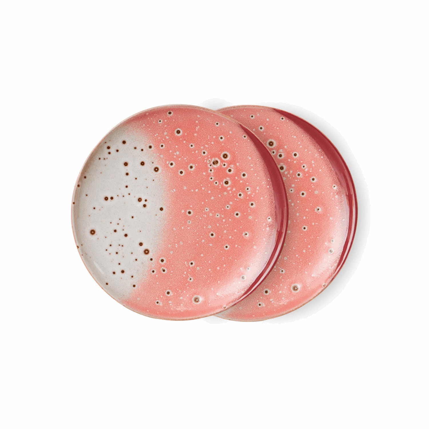70s ceramics: dessert plates lychee (set of 2) - Hovedbilde