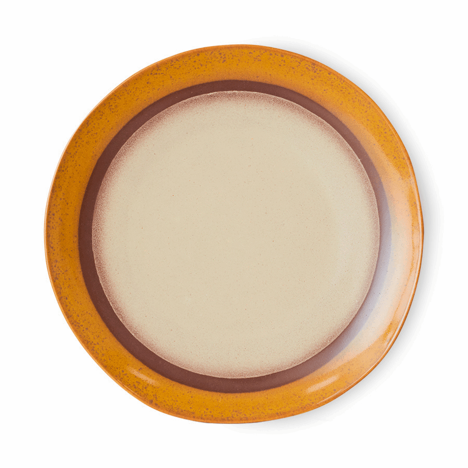 70s ceramics: dinner plates coconut (set of 2) - Bilde 2