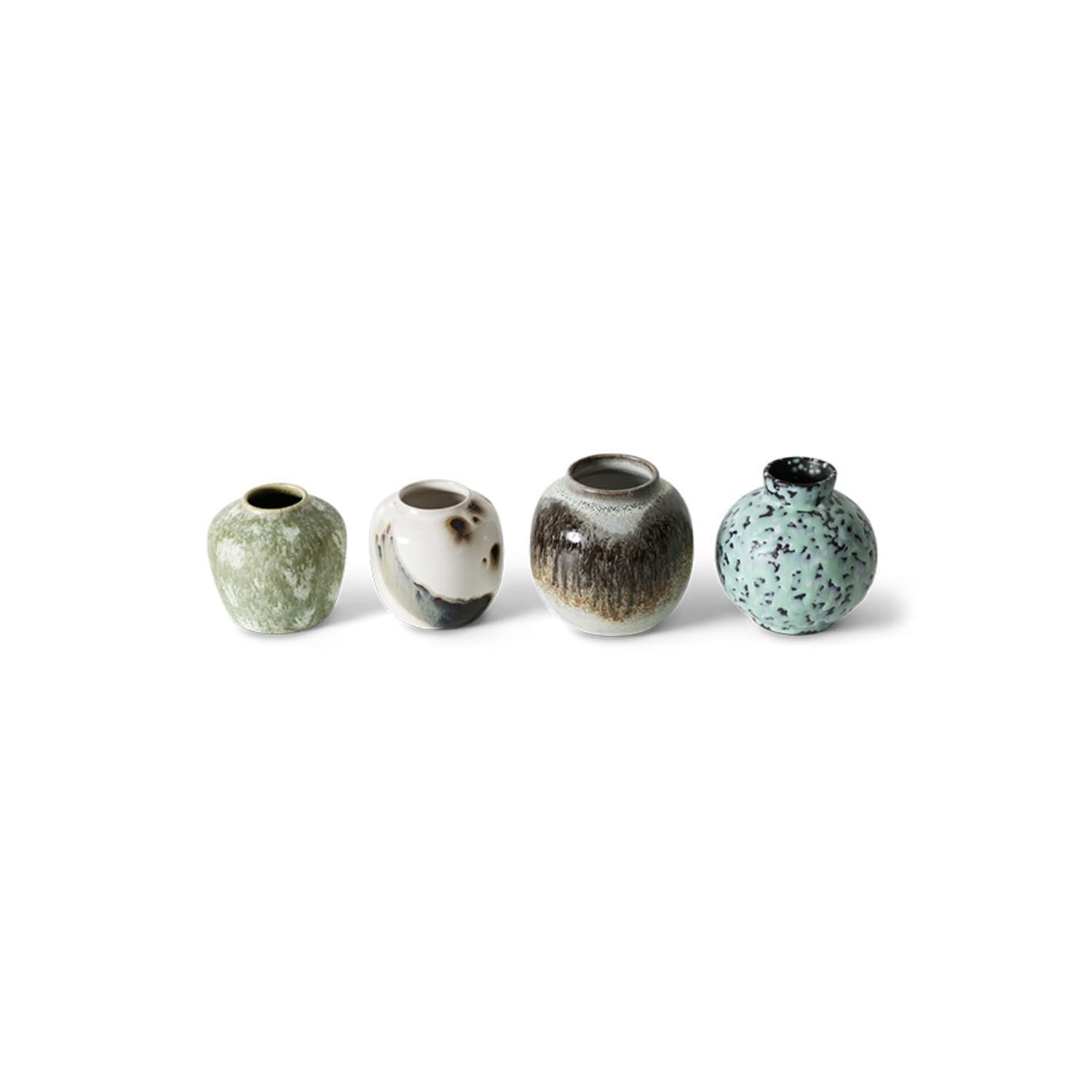 70s ceramics: small vases, canyon (set of 4) - Bilde 3