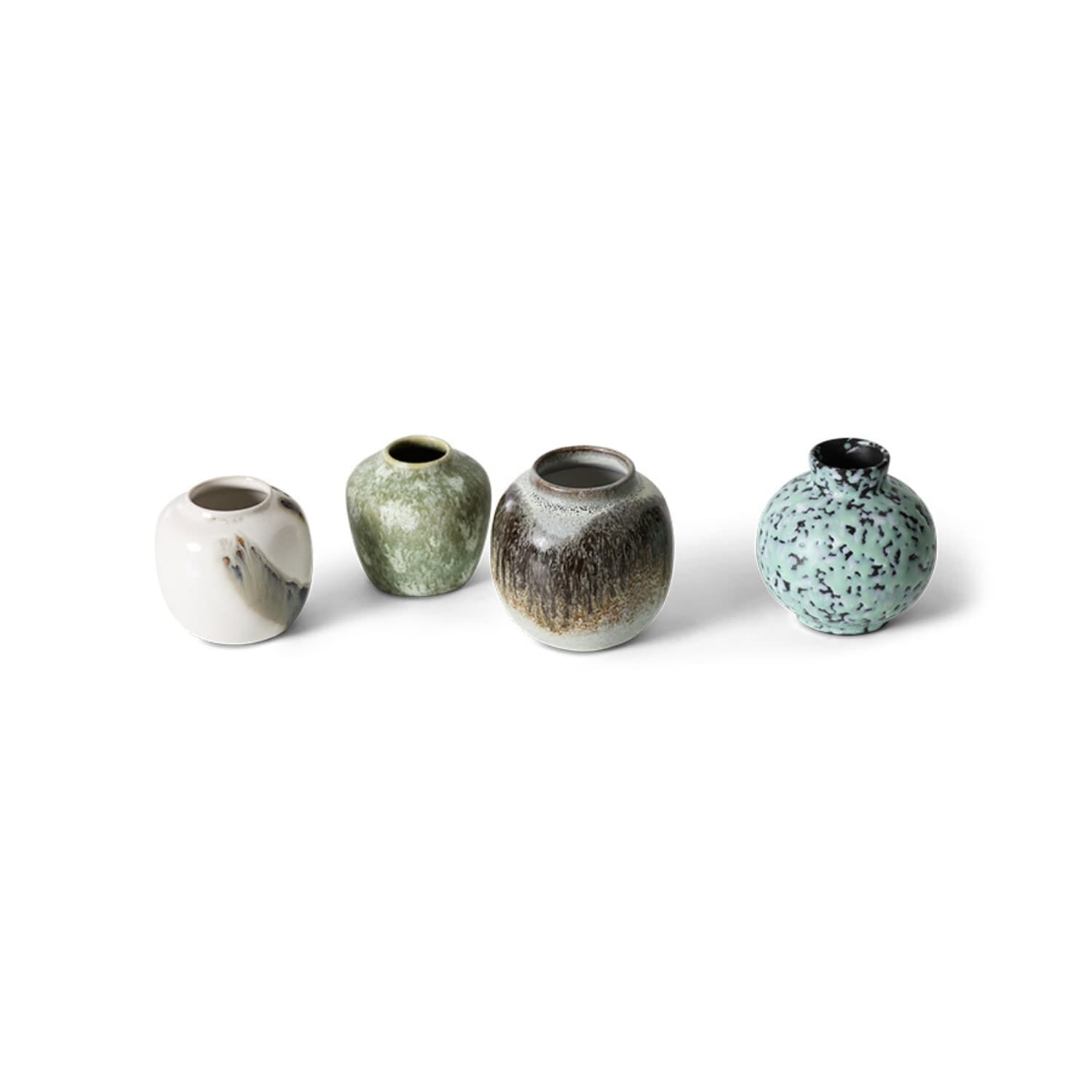 70s ceramics: small vases, canyon (set of 4) - Bilde 2