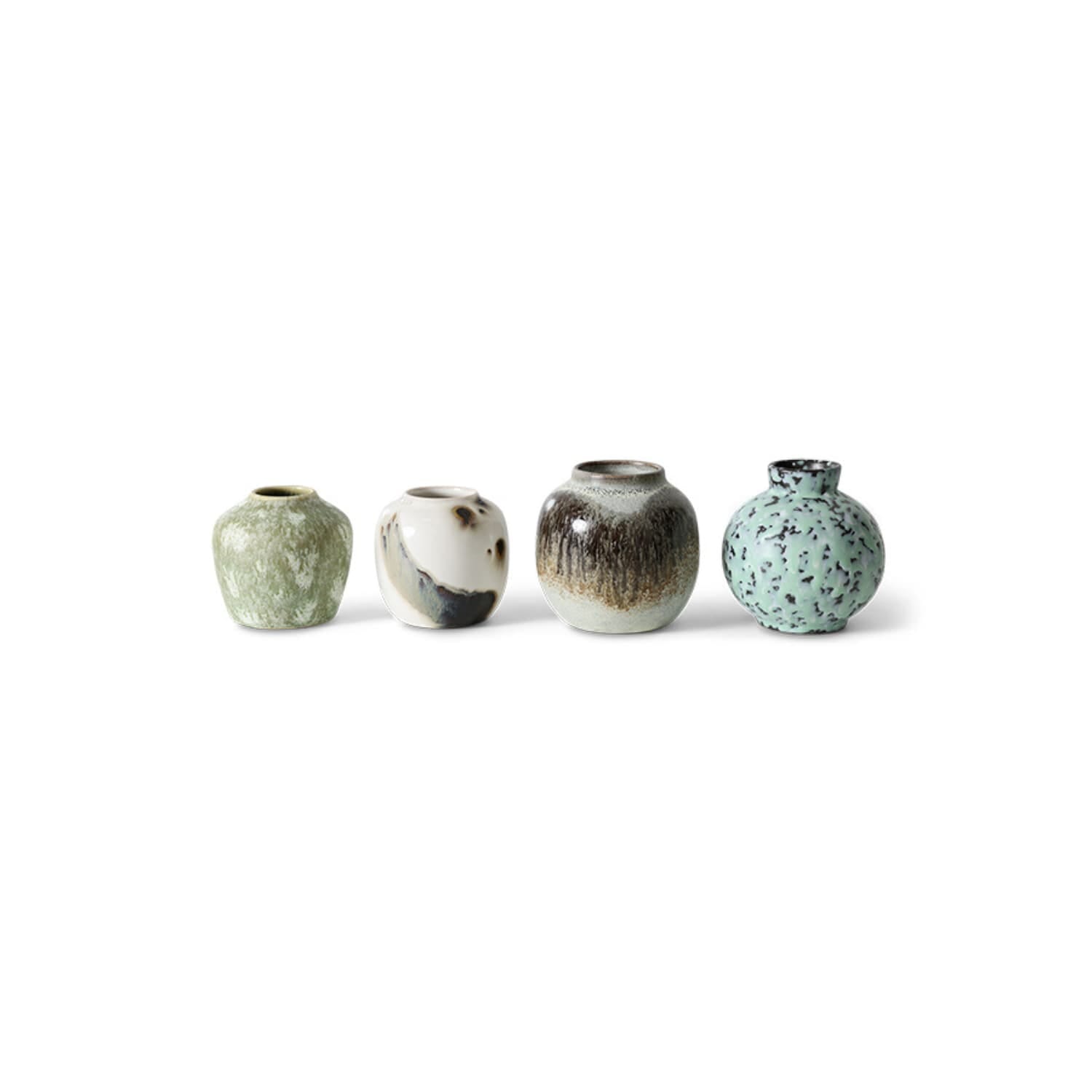 70s ceramics: small vases, canyon (set of 4) - Hovedbilde