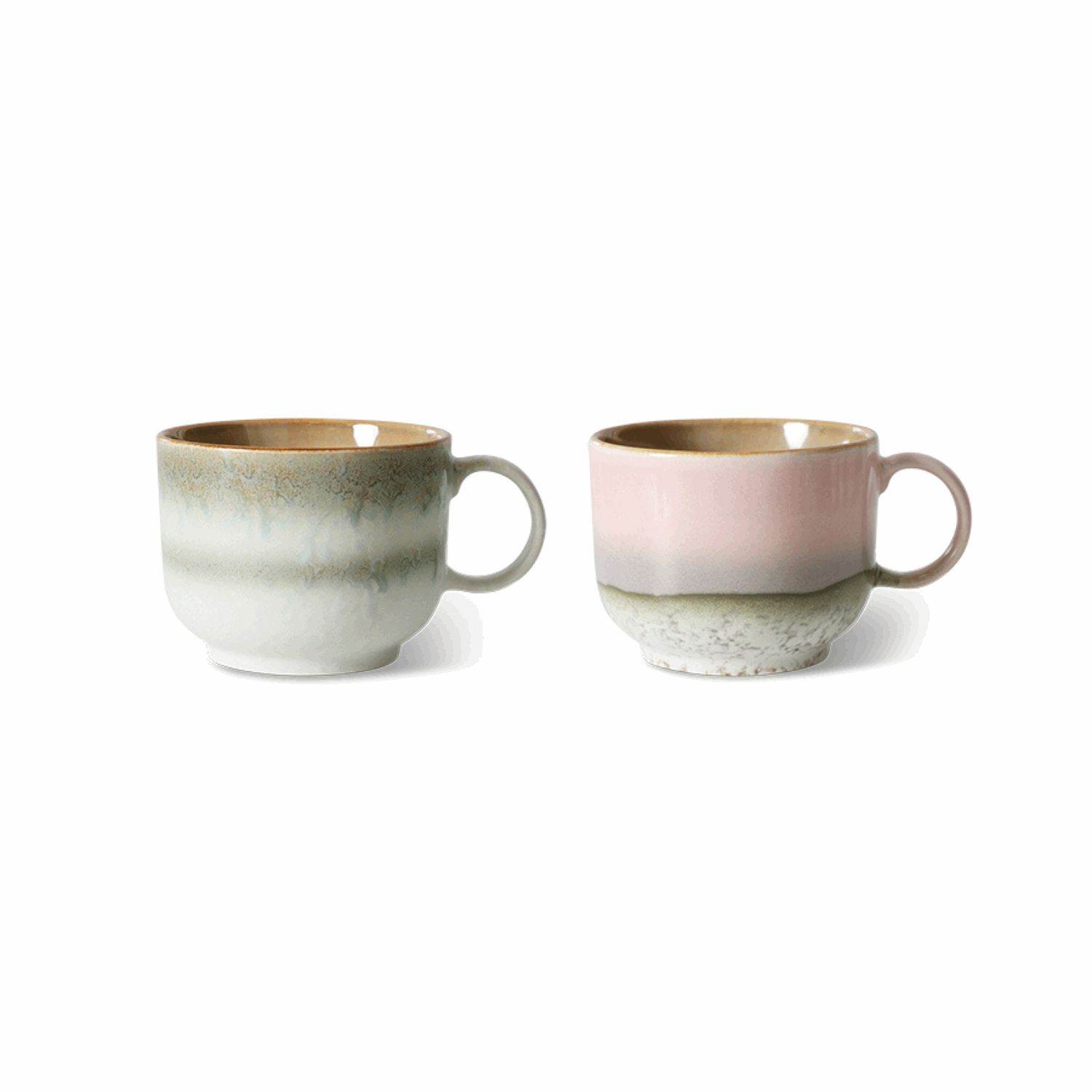 70s ceramics: tea cups, nova (set of 2) - Bilde 2