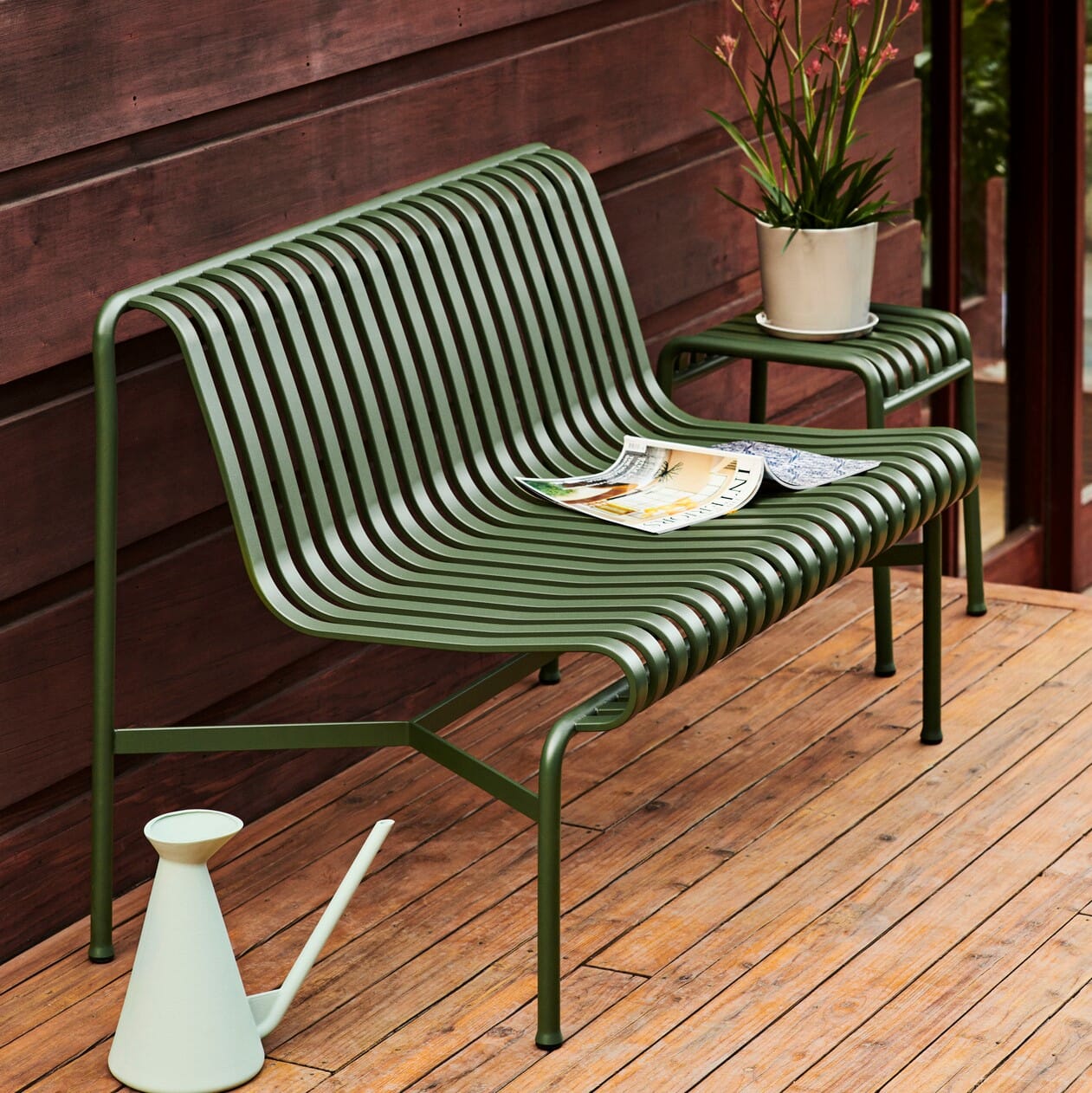 Palissade Dining Bench Without Armrest Olive - Bilde 2