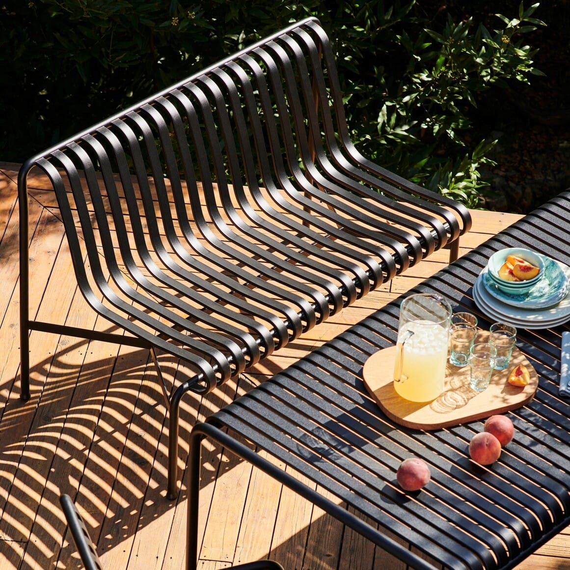 Palissade Dining Bench Without Armrest Antrasite - Bilde 2