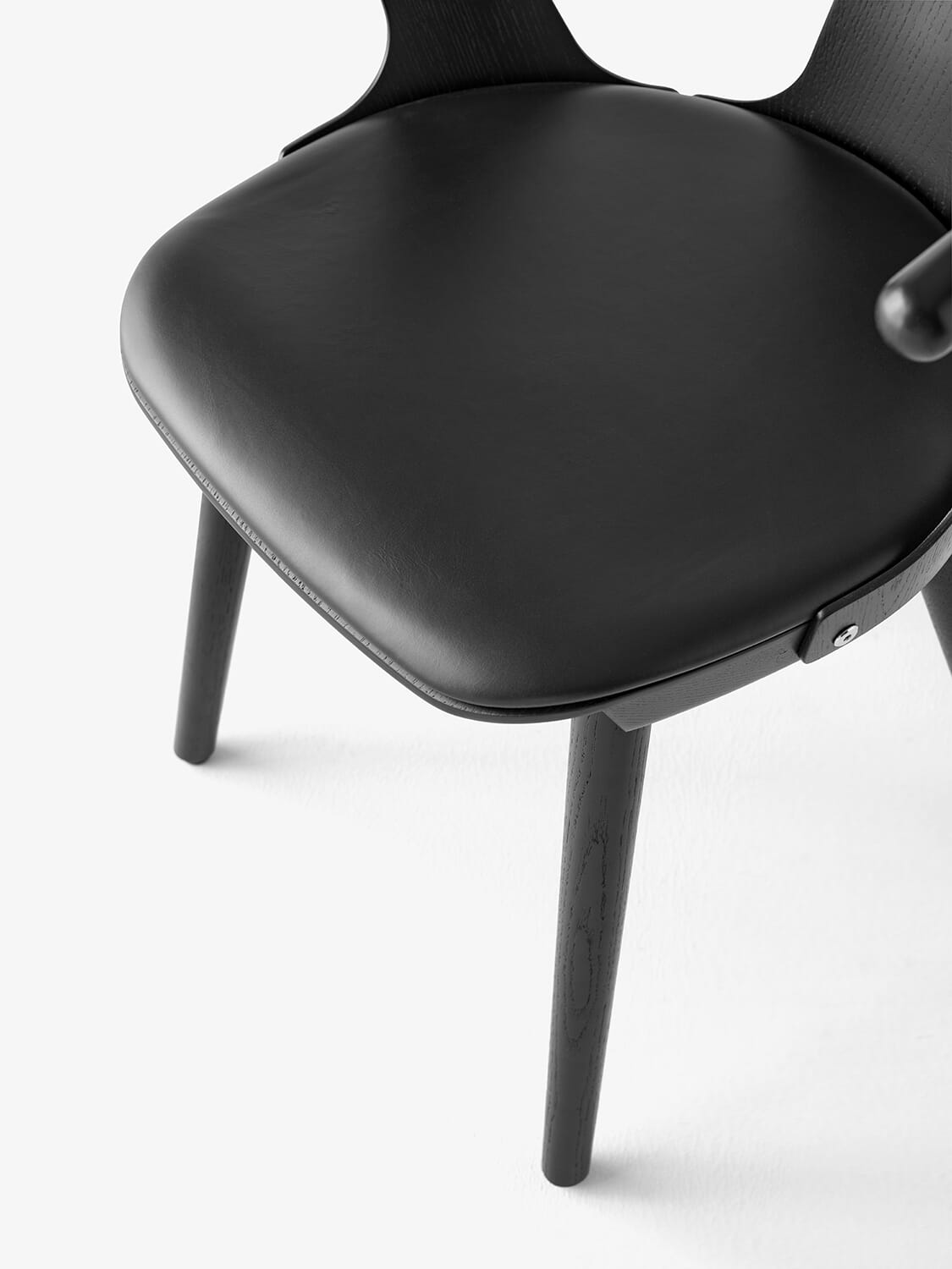 2 stk | In Between Stol SK2 Svart Eik/Svart Skinn - Bilde 4