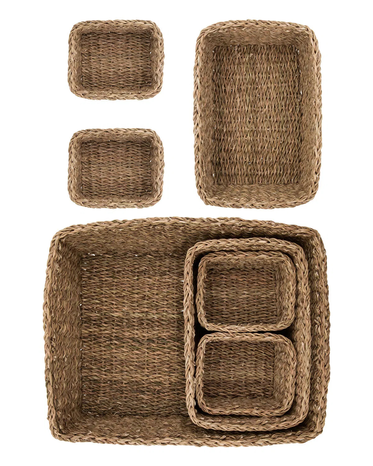 Oppbevaringskurv Square Natur