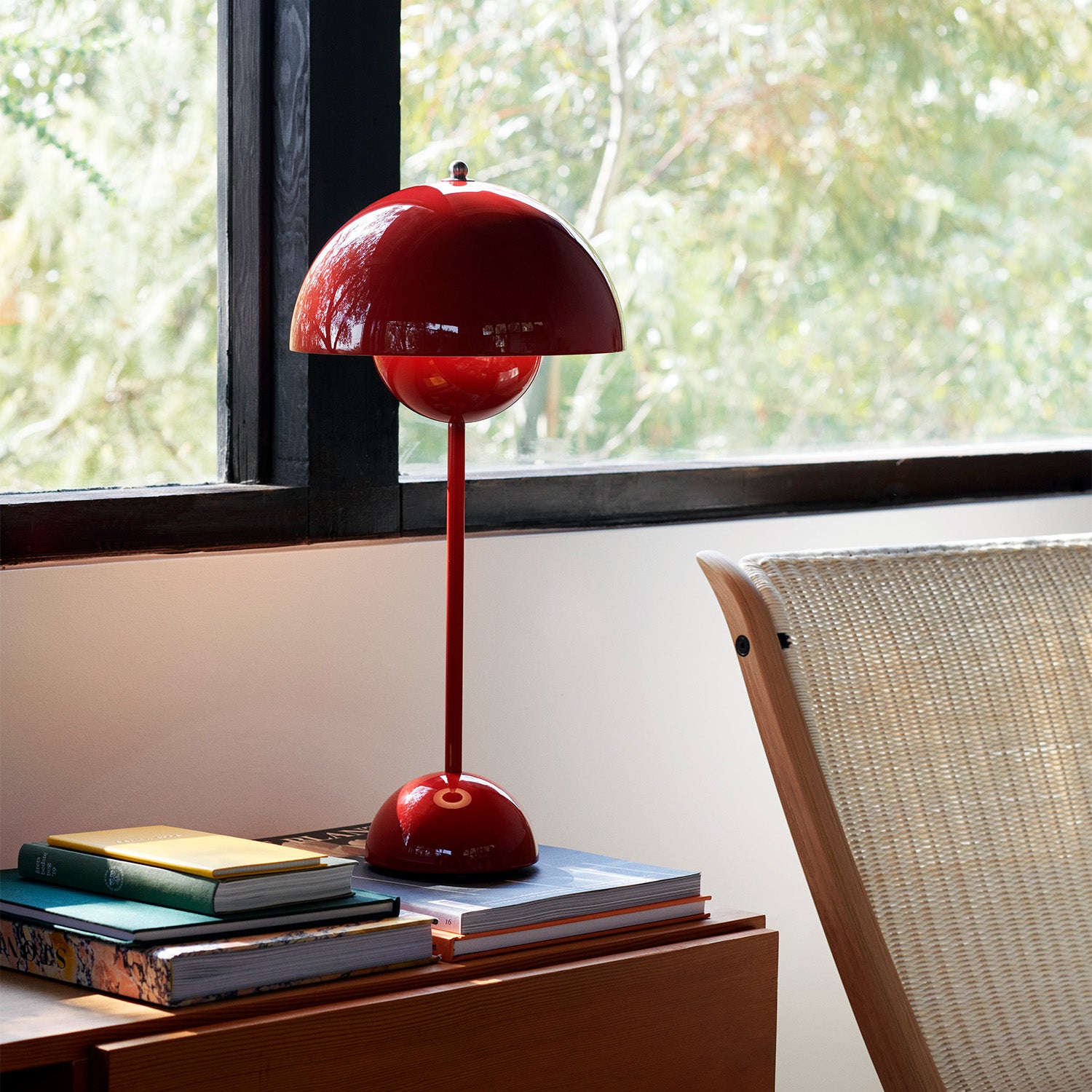 Flowerpot Bordlampe VP3 Vermillion Red