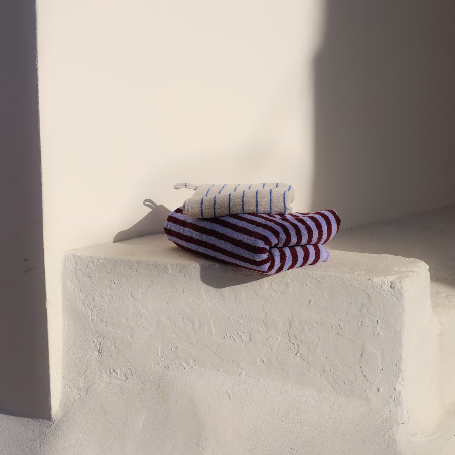 Badehåndkle Wine & Lavender Blue 70x140