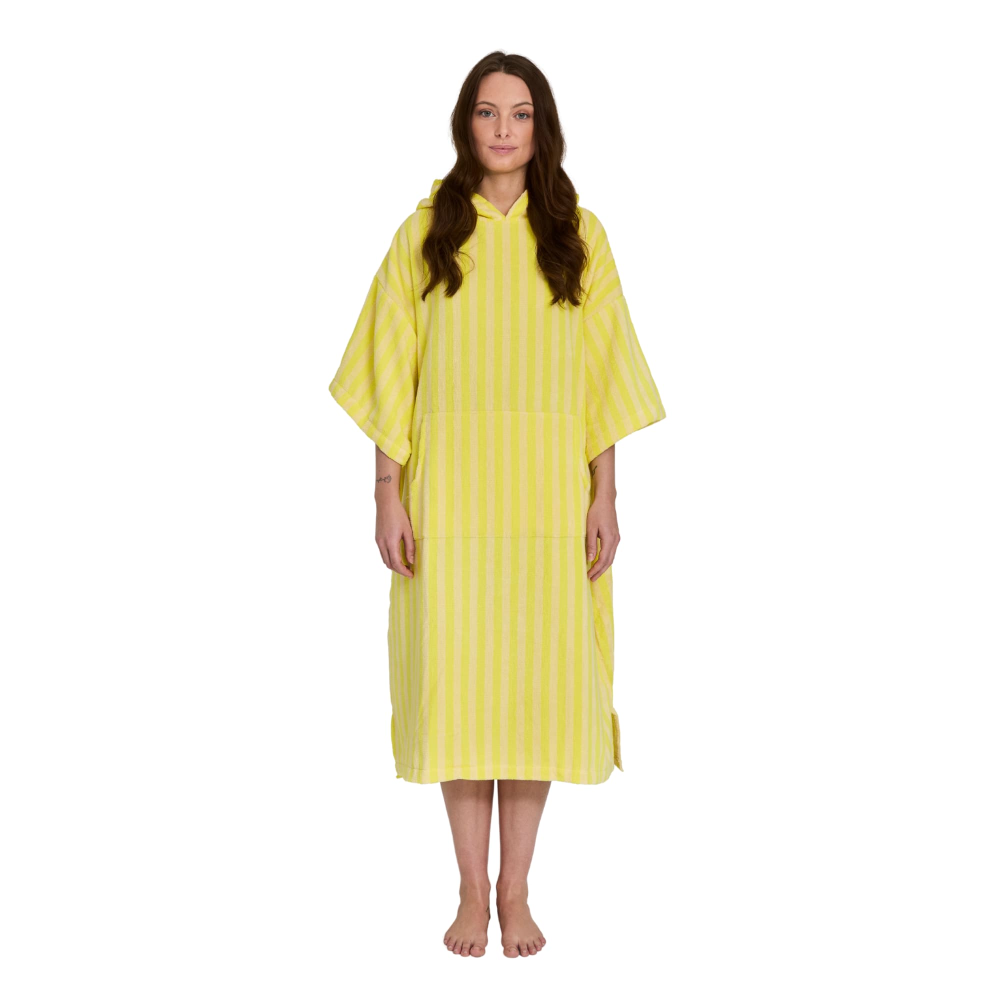 Badeponcho Pristine & Neon Yellow