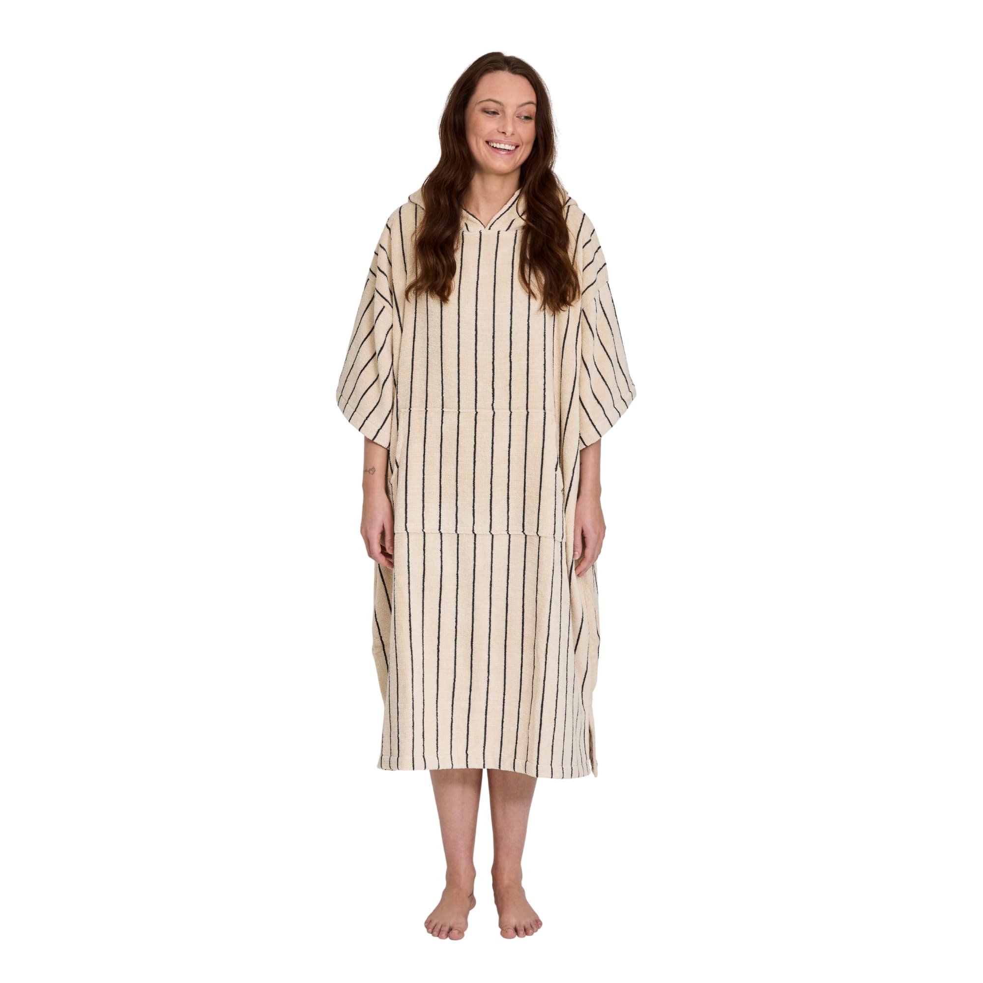 Badehåndkle Poncho Creme & Ink