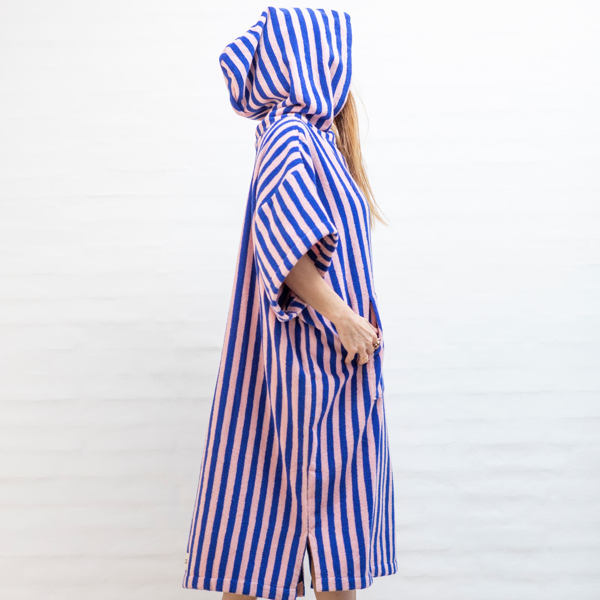 Badeponcho Dazzling Blue & Rose