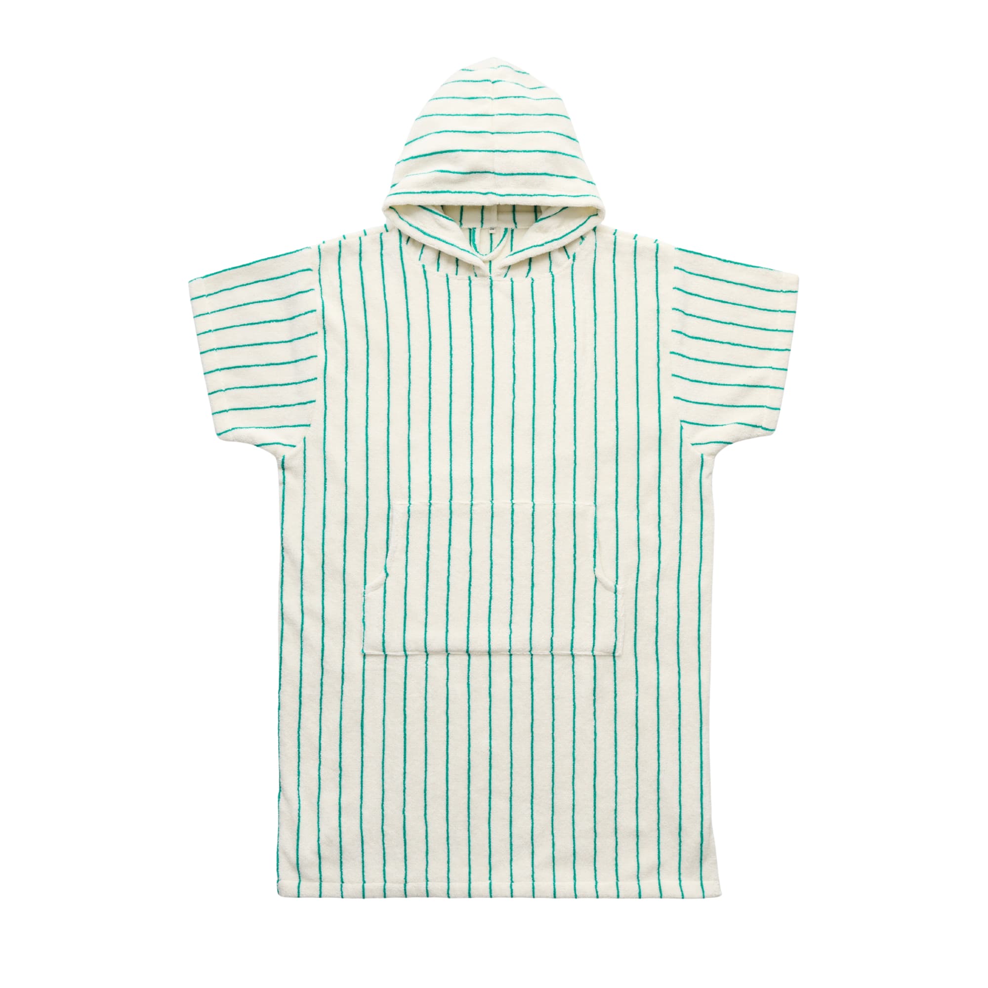 Badehåndkle Poncho Pure White & Grass
