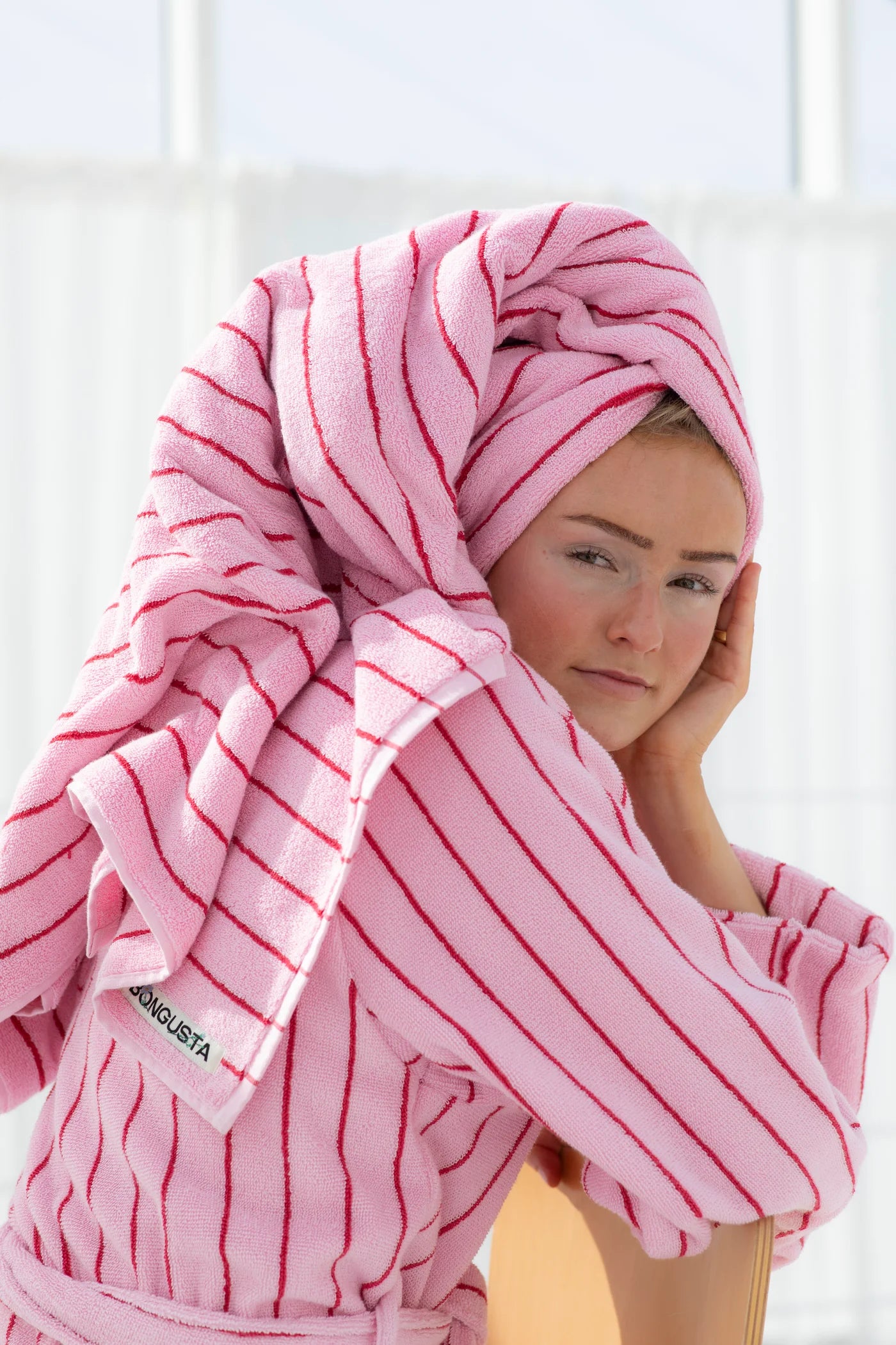 Badehåndkle Baby Pink & Ski Patrol 100x150