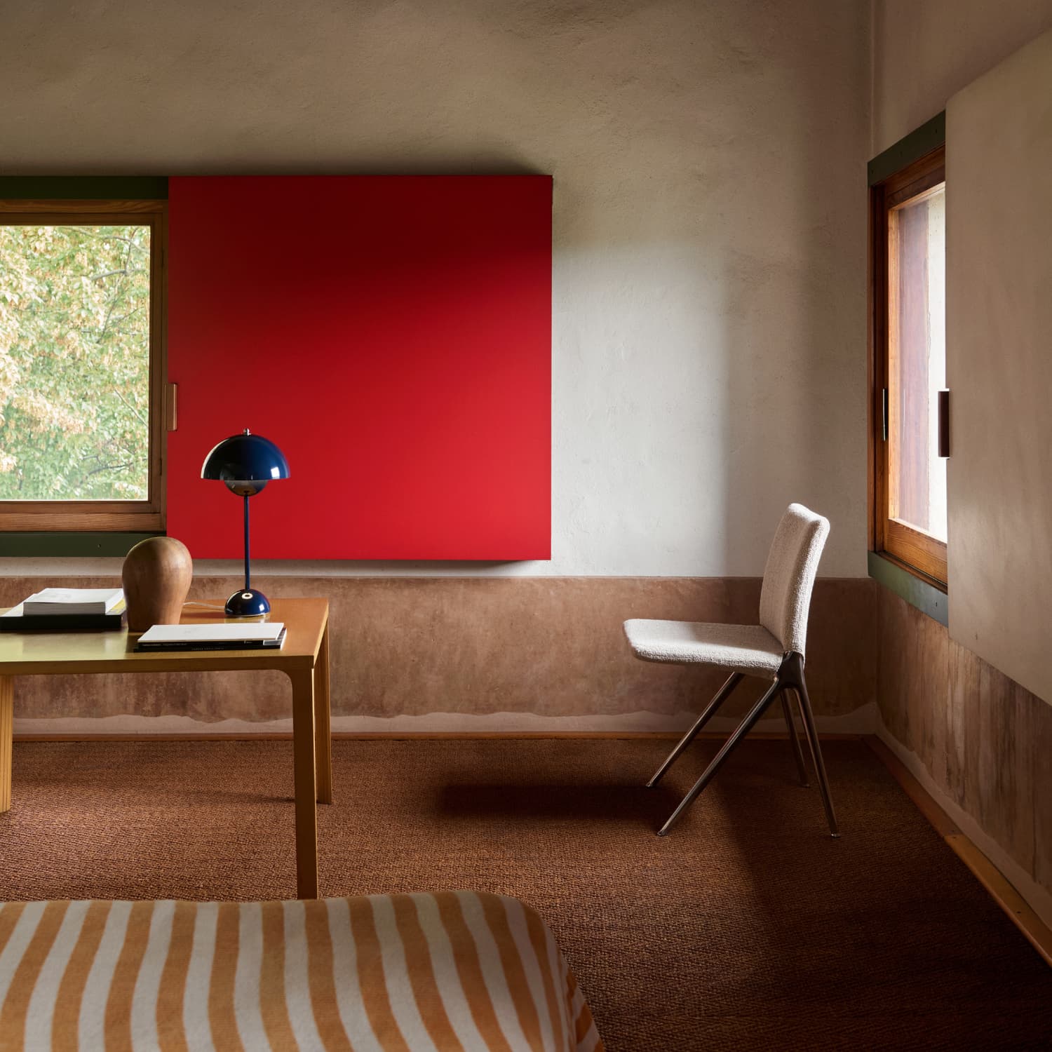 Flowerpot VP3 Bordlampe Steel Blue