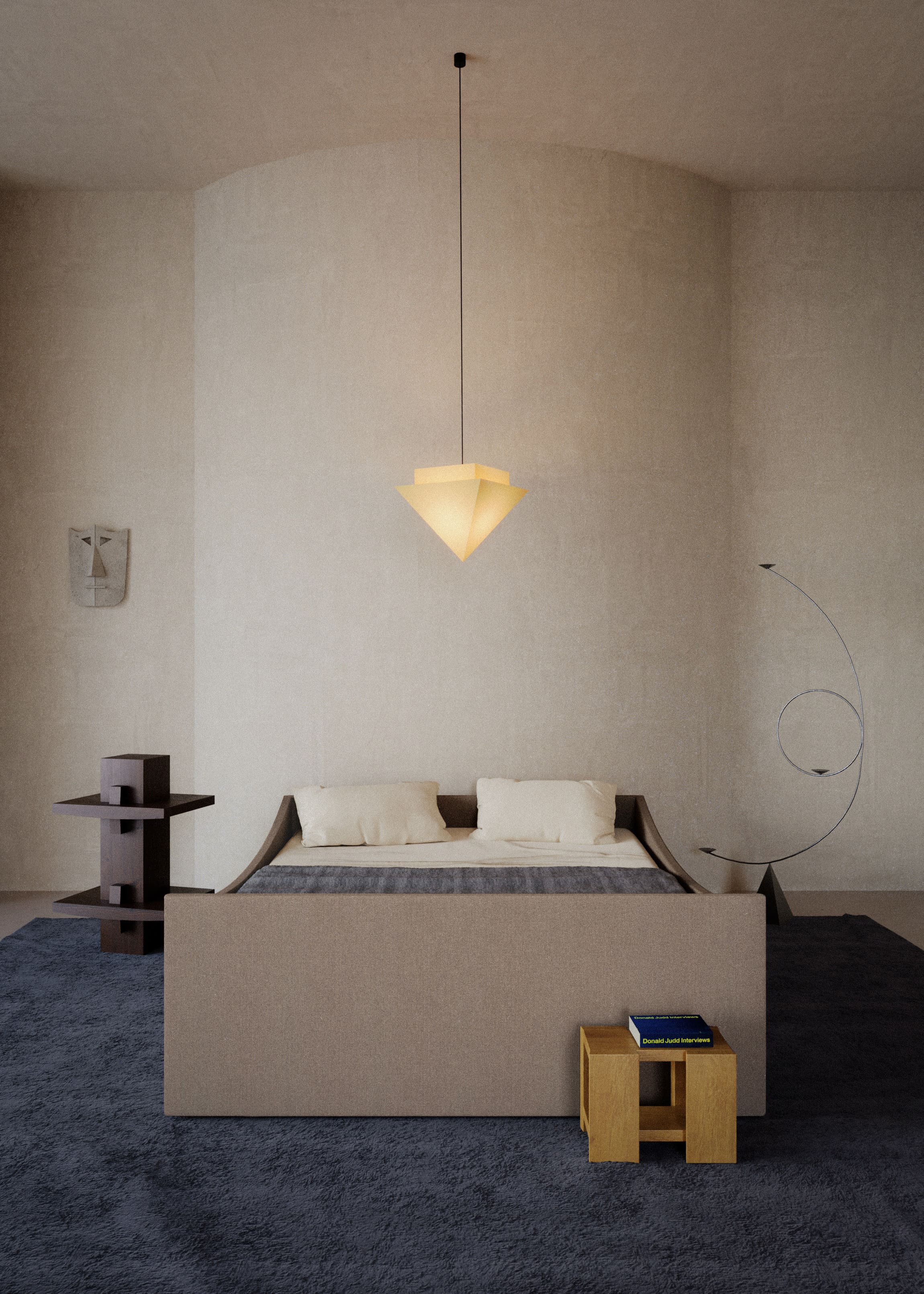 Seng Curved Dark Beige