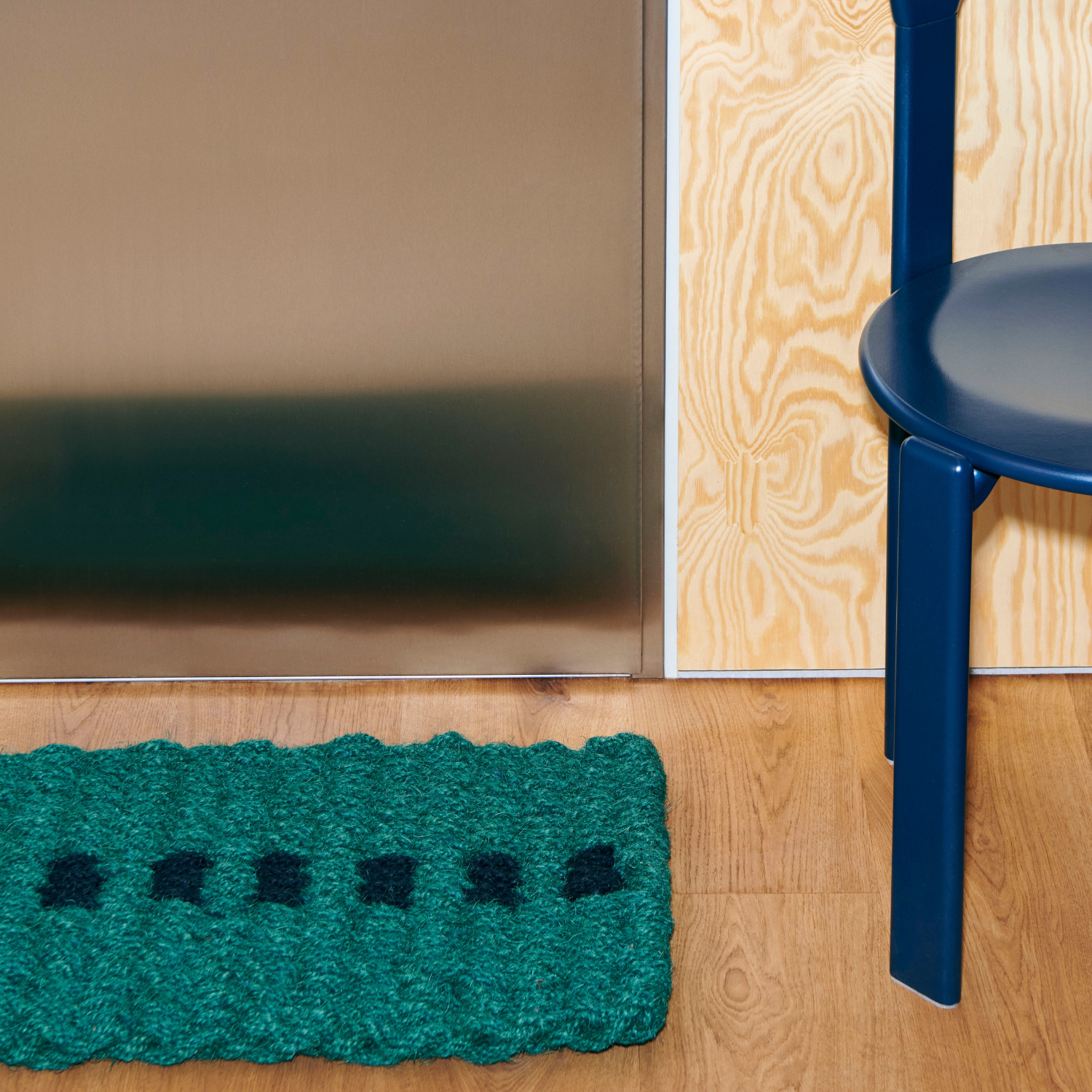 Dørmatte Coco Grønn og Svart 40x80