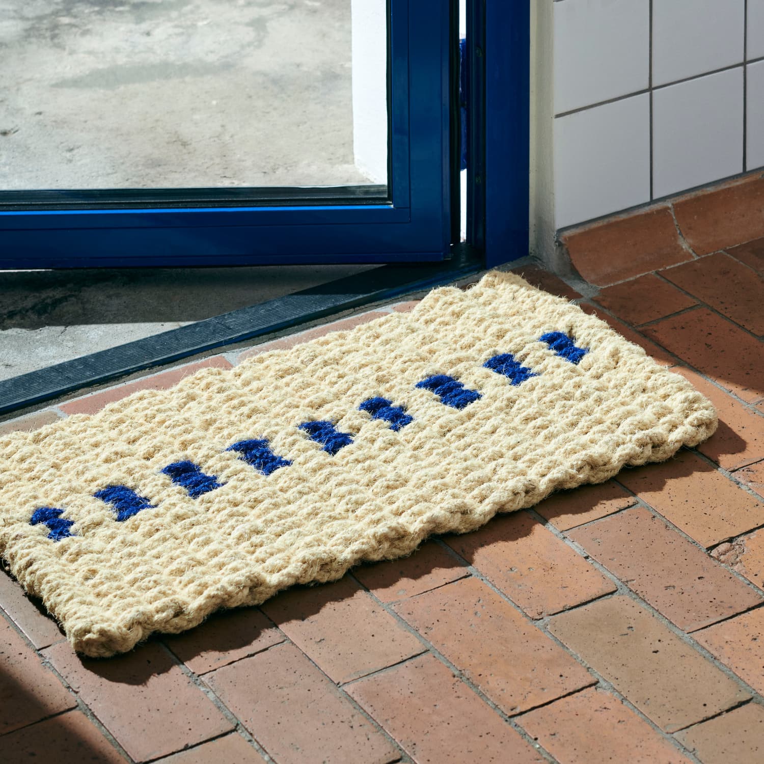 Dørmatte Coco Hvit og Blå 40x80