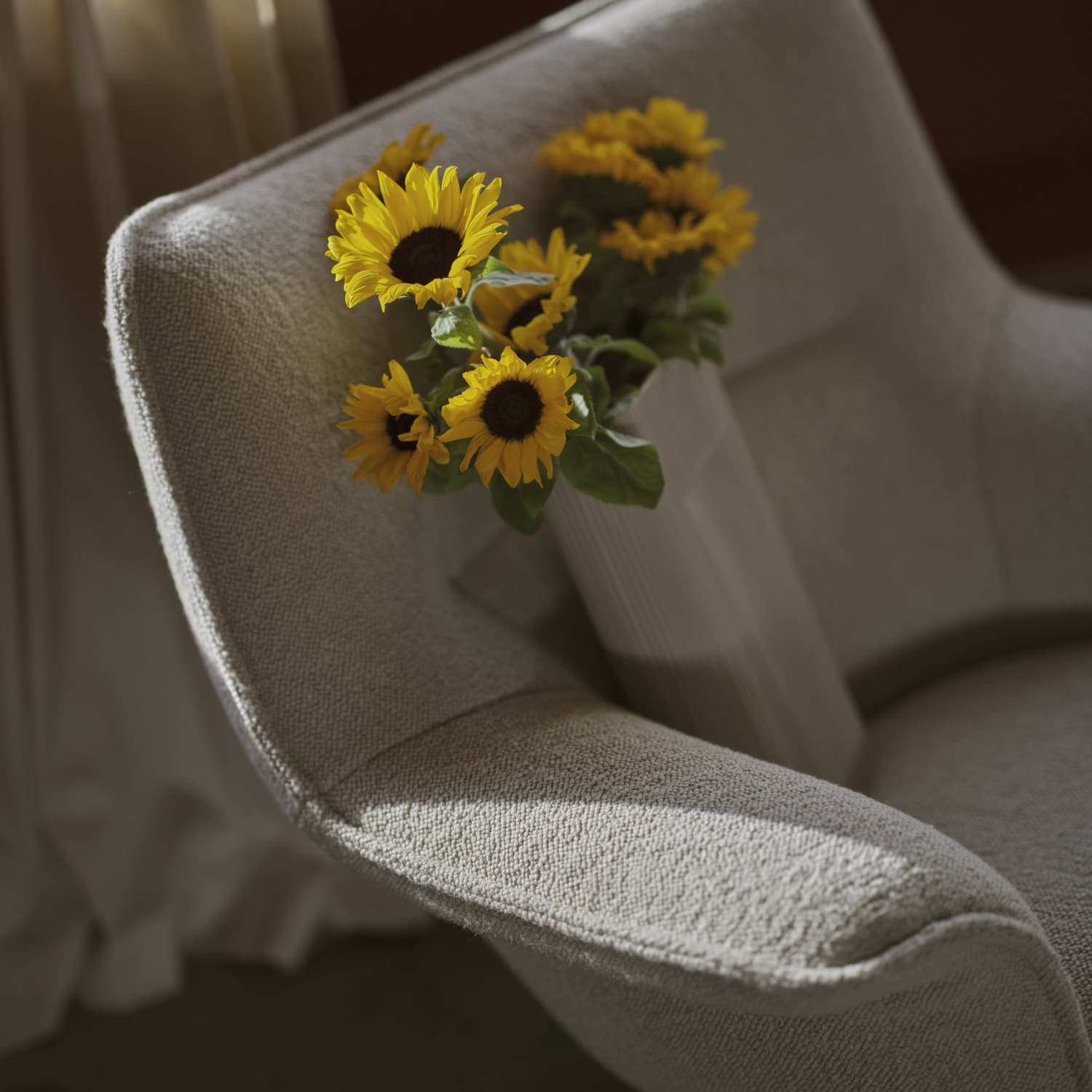 Lenestol Doze Low Back Tube Base Hearth 7/Grey