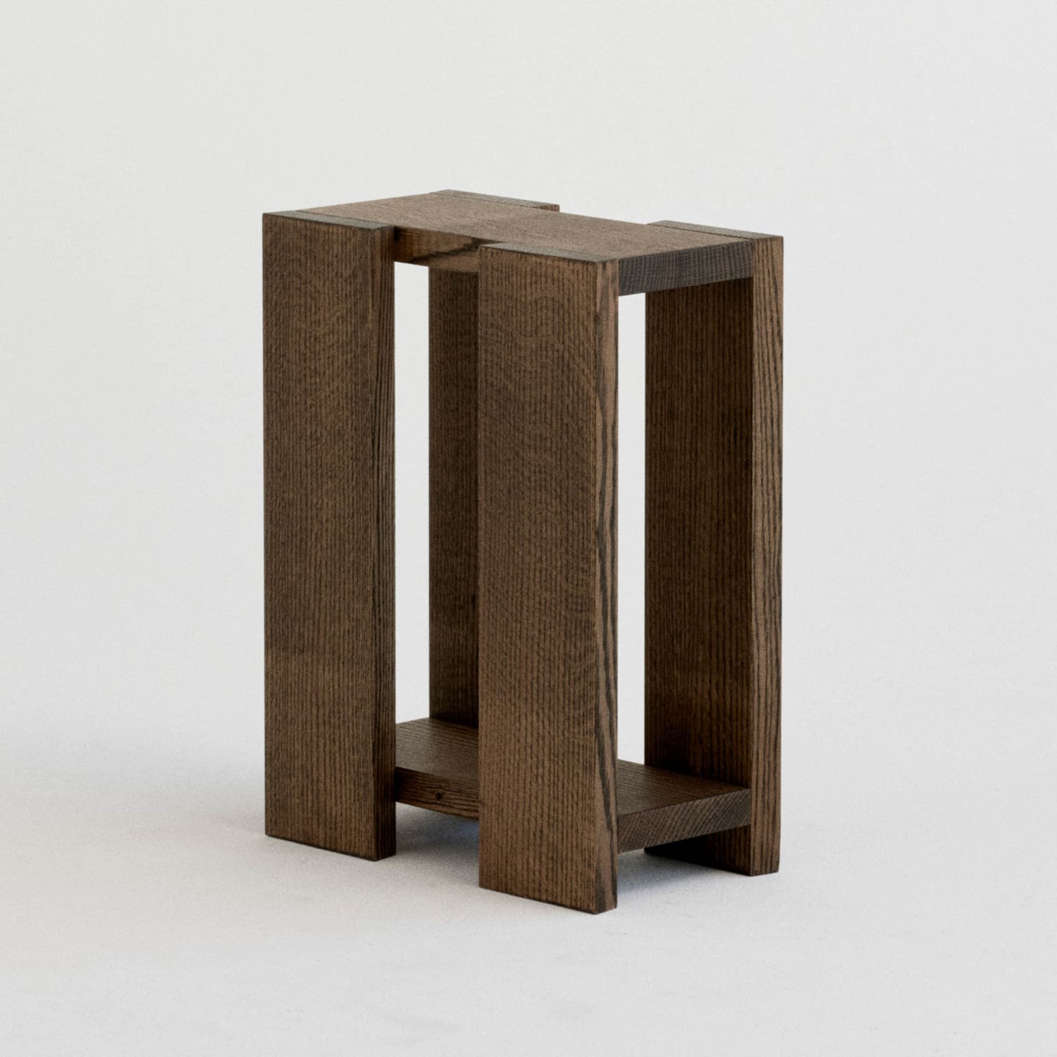 Etagére Sidebord Smoked Red Oak